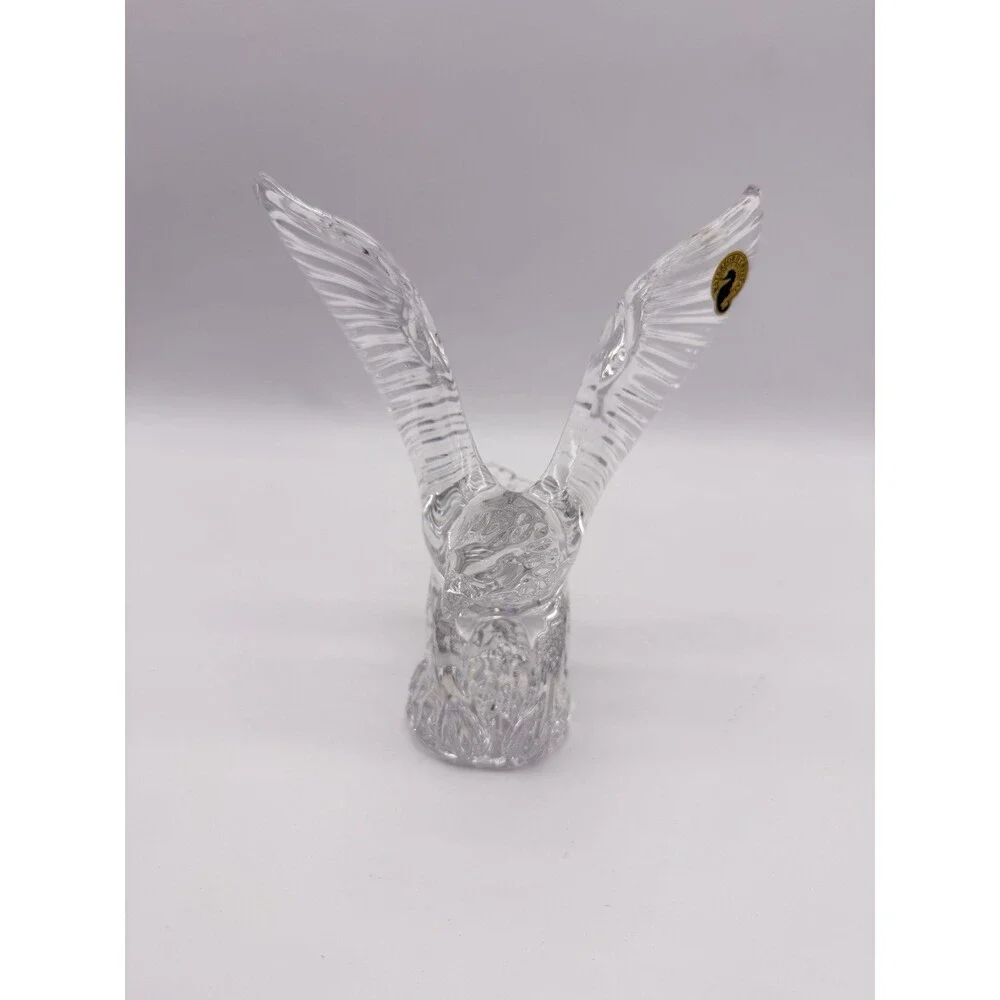 Waterford Crystal Eagles Wing Lead Clear 7” Bald American Eagle Bird Figurine